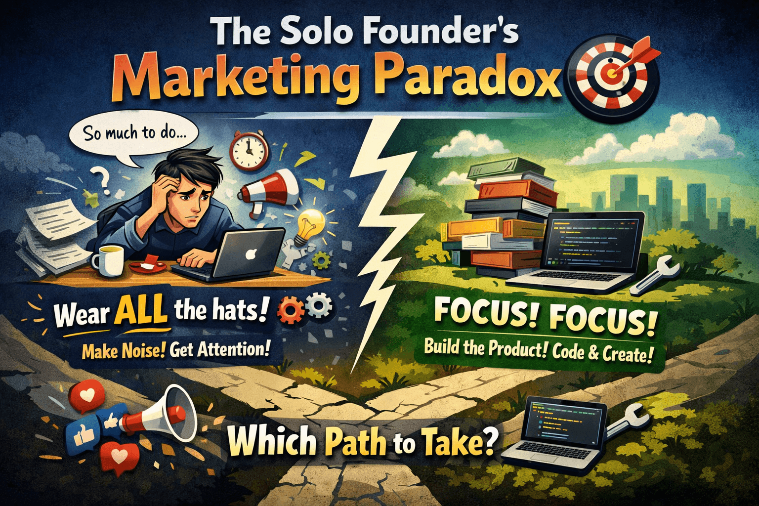 The Solo Founder's Marketing Paradox 🎯